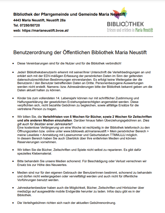 Grafik Benutzerordnung